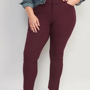 NWT Old Navy High-Waisted Pixie Skinny Pants 18 Raisin Arizona